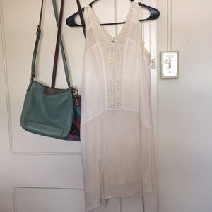 Cream pearl dress